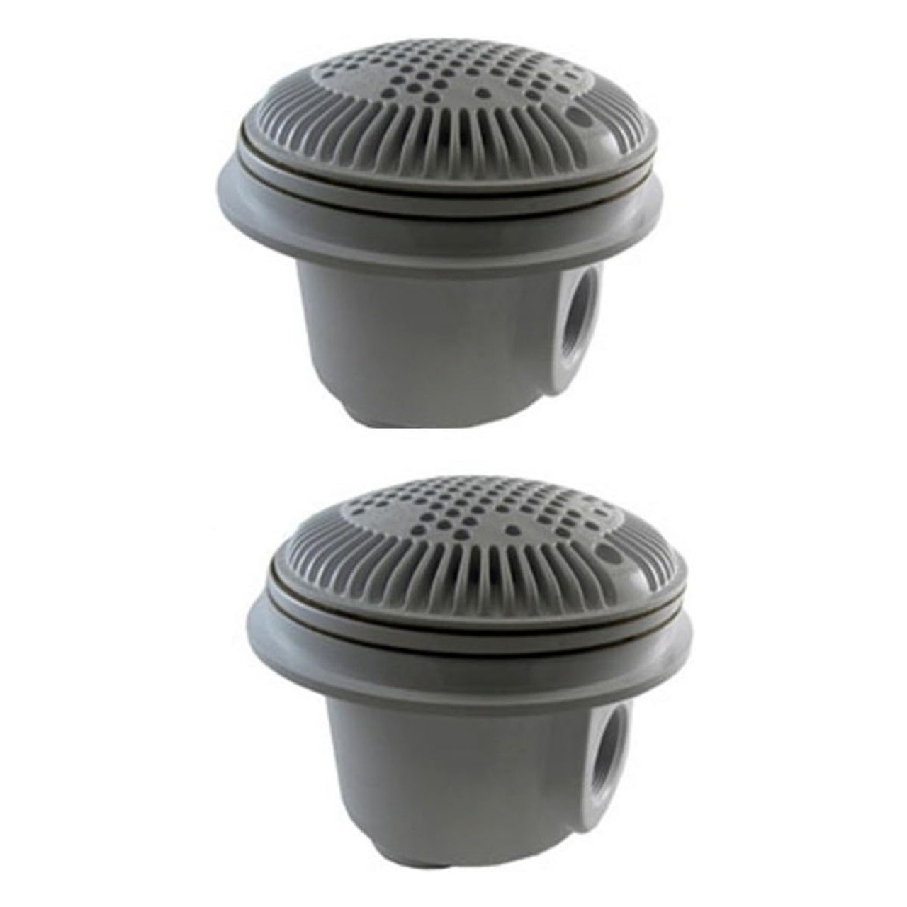 Hayward Dark Gray Main Drains 2 Pack 1.5" Piping